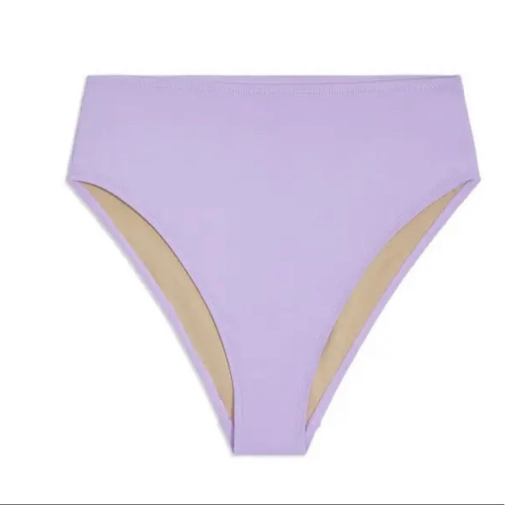 WeWoreWhat Binini Bottom High Waisted Lilac Size XS